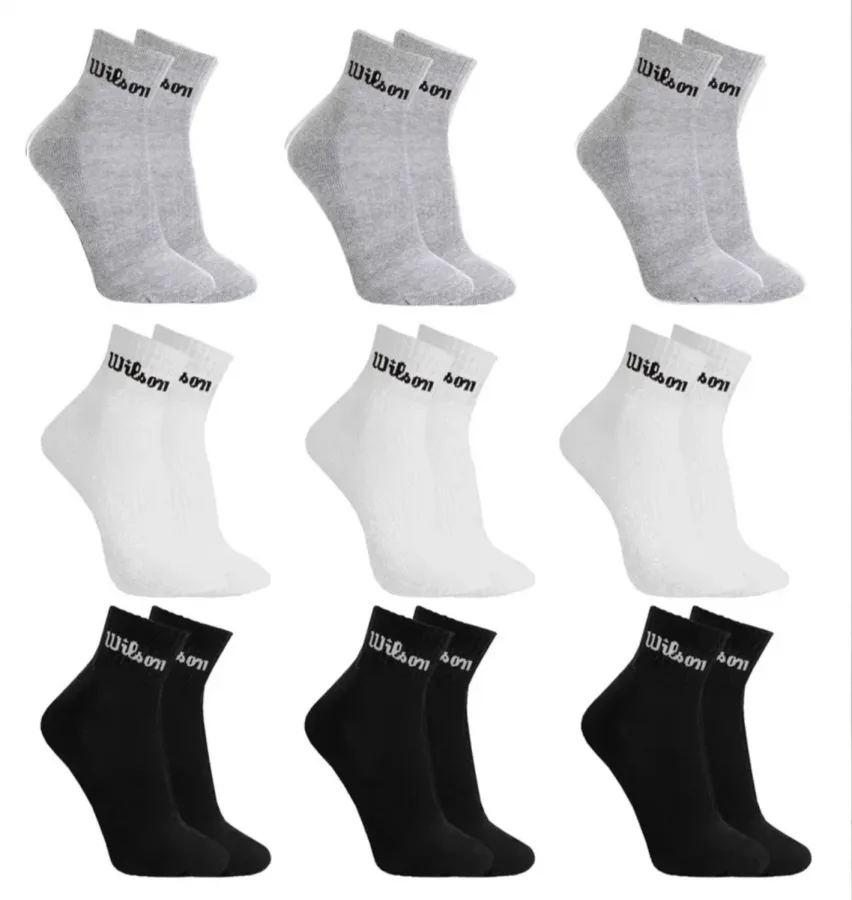Kit 9 Pares Meias Wilson Cano Médio Masculino Adulto