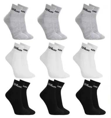 Kit 9 Pares Meias Wilson Cano Médio Masculino Adulto